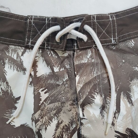 JOE BOXER Palm Tree Hawaiian Print Board Shorts Swim Trunks Men's Small - Picture 3 of 6